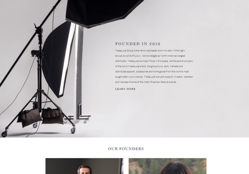 E-Commerce Development Package Example: Madaluxe