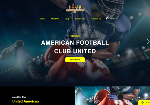 Web Design Package Example: Sports Industry