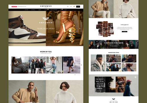 Web Design Package Example: Empower website design