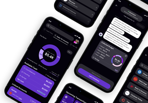 Mobile App Development Package Example: Gradient - a Fintech App
