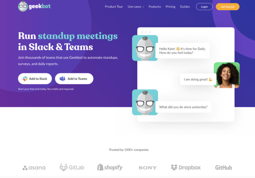 Content Marketing Package Example: We grew Geekbot's signups to 225/month