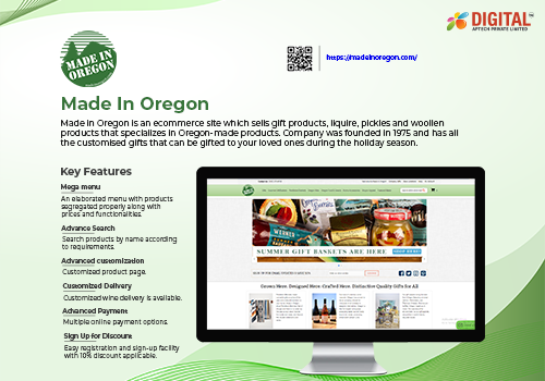 Web Development Package Example: Made in Oregon Website