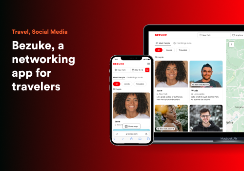 UX/UI Design Package Example: A networking app for travelers