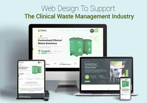UX/UI Design Package Example: WordPress - Web Development for waste management