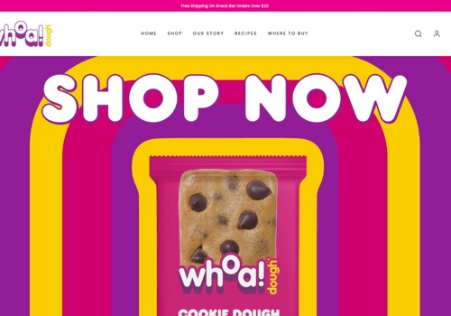 E-Commerce Development Package Example: Whoa Dough Shopify Redesign