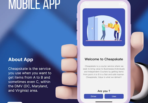 Mobile App Development Package Example: CHEAPSKATE : COURIER DELIVERY