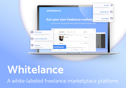 Custom Software Development Package Example: Whitelance: freelance marketplace platform