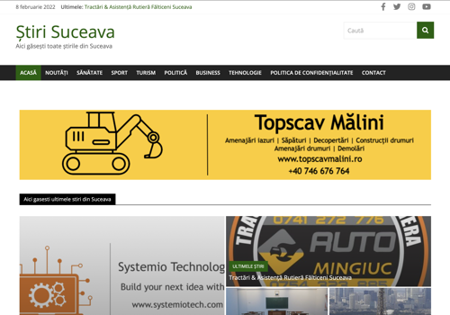Web Development Package Example: Local News Platform