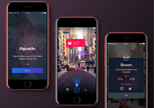 UX/UI Design Package Example: AR application for iOS & Android