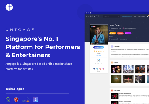 Web Development Package Example: Marketplace -Singapore’s No. 1 Platform for Artist