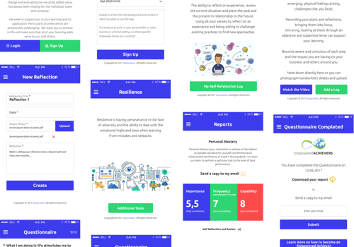 Mobile App Development Package Example: Empowered Achiever