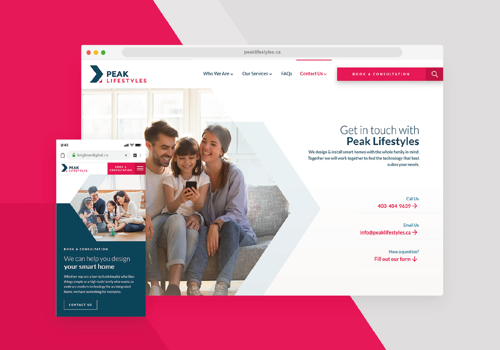 Branding Package Example: Peak Lifestyles