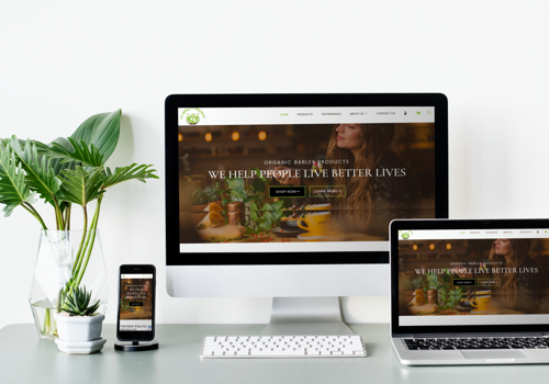 Web Design Package Example: MI Barley Organic's Website