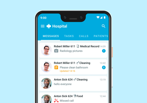 Mobile App Development Package Example: HospApp – task manager for hospitals