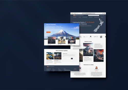 Web Design Package Example: The research project explores New Zealand's active