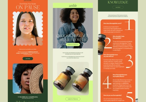 Email Marketing Package Example: Email Design: Health & Wellness Brand