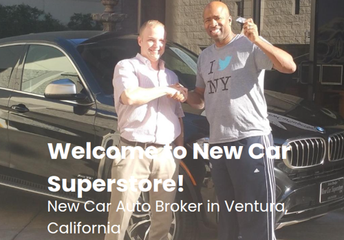 Web Design Package Example: New Car Super Store