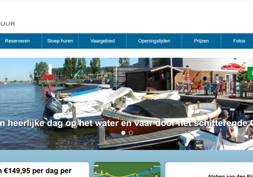 Branding Package Example: Groene Hart Sloepverhuur eShop