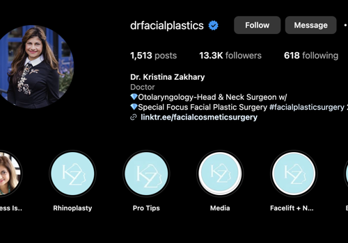 Social Media Marketing Package Example: Social Media Organic Growth for Plastic Surgeon