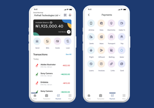 Mobile App Development Package Example: A Full Mobile Development for a FinTech Company