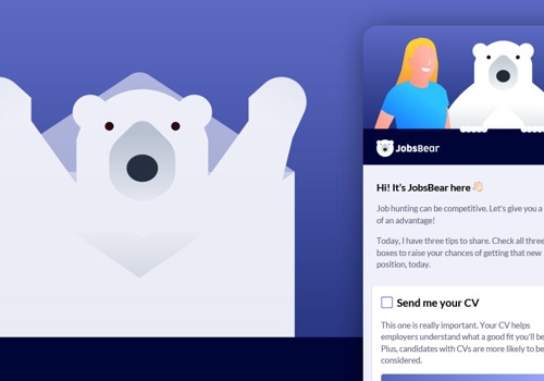 UX/UI Design Package Example: JobsBEAR