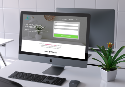 Web Design Package Example: Website design for Cleaning Company