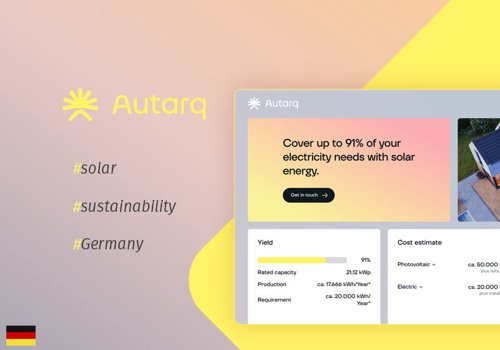 Custom Software Development Package Example: Autarq - a customer platform and roof configurator