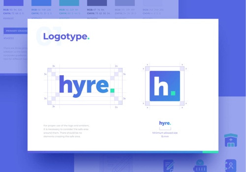 Branding Package Example: Hyre. | Helping the NHS Build a Flexible Workforce