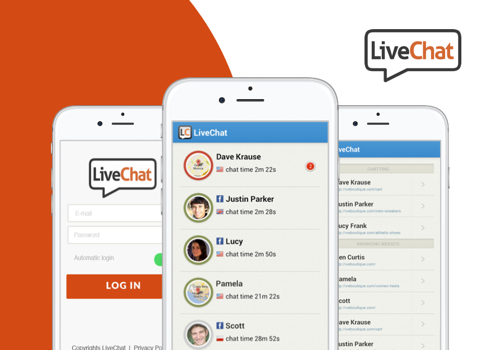 Mobile App Development Package Example: LiveChat