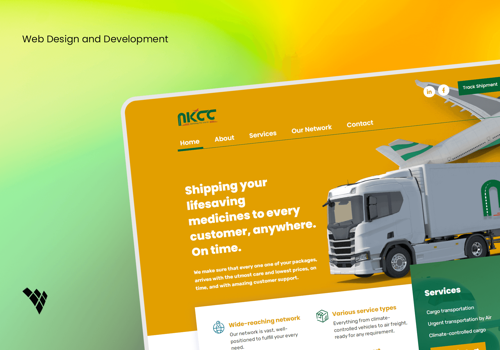 Web Development Package Example: Courier & Shipping Website