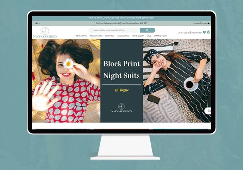 Web Development Package Example: NAVYAS FASHION Magento WEBSITE DEVELOPMENT