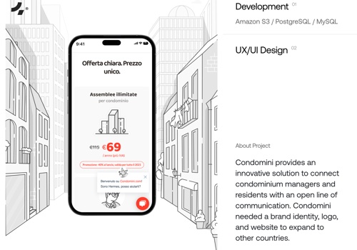 UX/UI Design Package Example: UX/UI Design & Development | Condomini