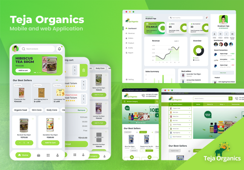Mobile App Development Package Example: Teja Organic