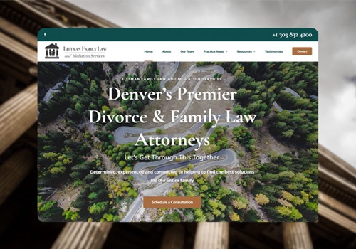 Web Design Package Example: Littman Family Law Firm Website Design