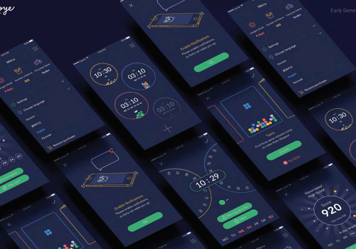 UX/UI Design Package Example: Early Game Alarm - iOS app