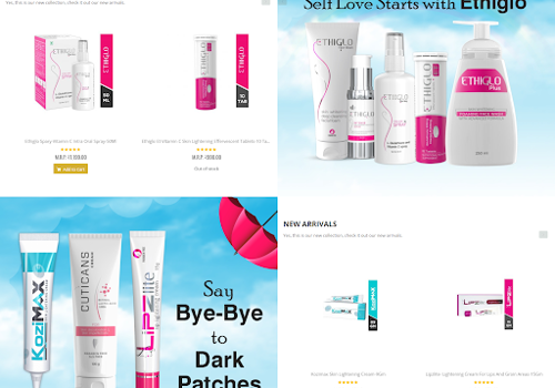 Web Design Package Example: Emegamart India