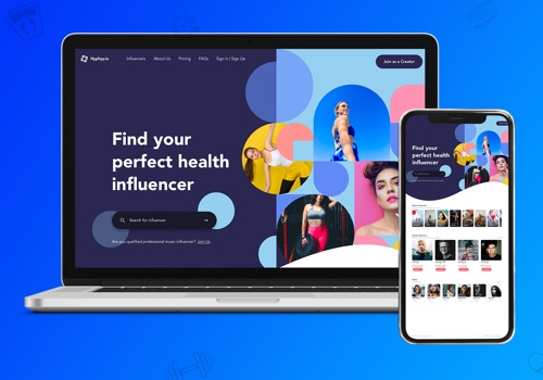 Web Development Package Example: Haphyy I Web platform for Influencers and Fans