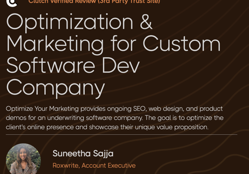 Social Media Marketing Package Example: Optimization & Marketing for Custom Software Dev C