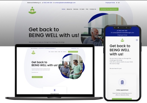 Web Development Package Example: Balanced Well Being