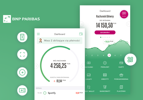 Mobile App Development Package Example: BNP Paribas Simple in-app bank account management