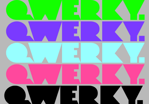 Graphic Design Package Example: Rebrand for Qwerky Events