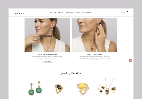 Branding Package Example: Koraba | Branding for Jewelry eCommerce