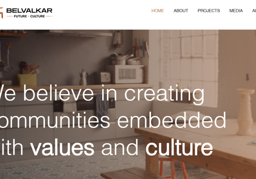 Web Design Package Example: Website Design of Belvalkar Group