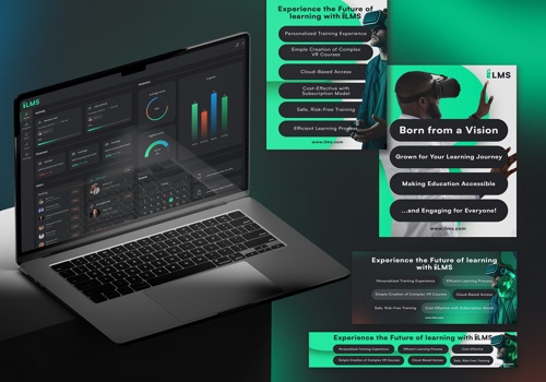 Branding Package Example: UX/UI for Web& VR platform, branding, Web Design