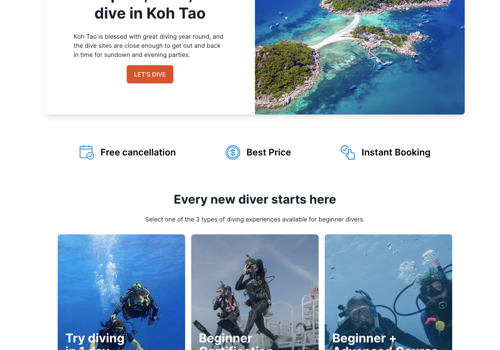 Product Design Package Example: Scubago's digital transformation