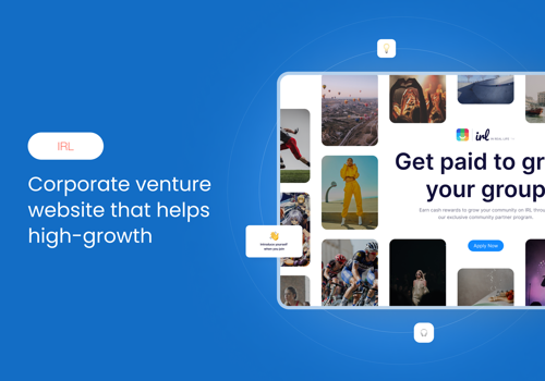 Web Design Package Example: IRL: marketing materials, motion design