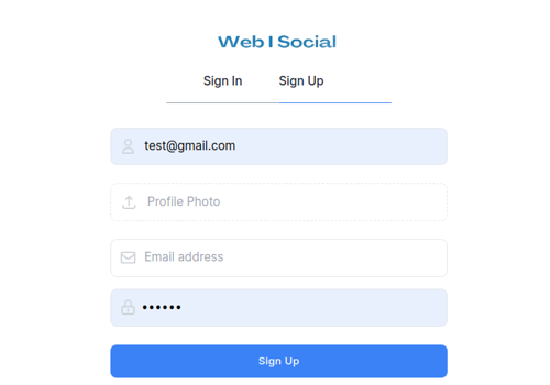 Web Design Package Example: Fully functional community social media app