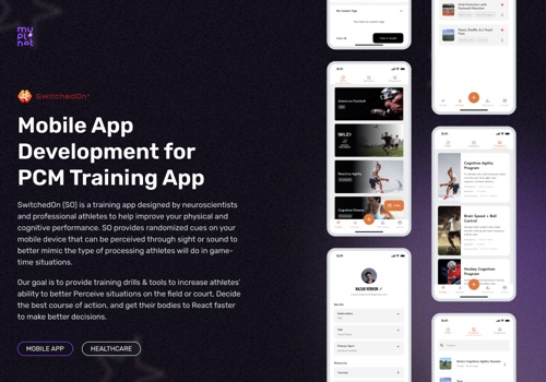 Product Design Package Example: Mobile App Development for PCM Training App