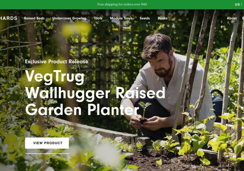 Web Design Package Example: Huw's Garden - Shopify Website for YouTube Star