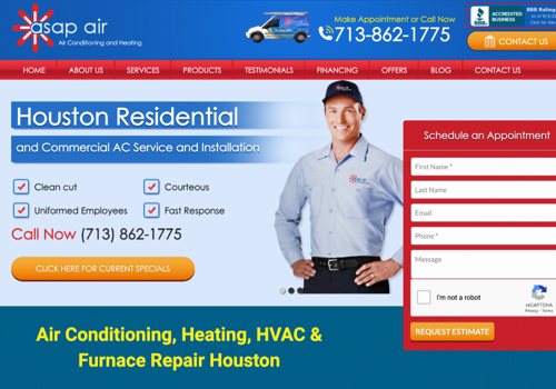 Pay Per Click Package Example: SEO Services for Air conditioning repair company
